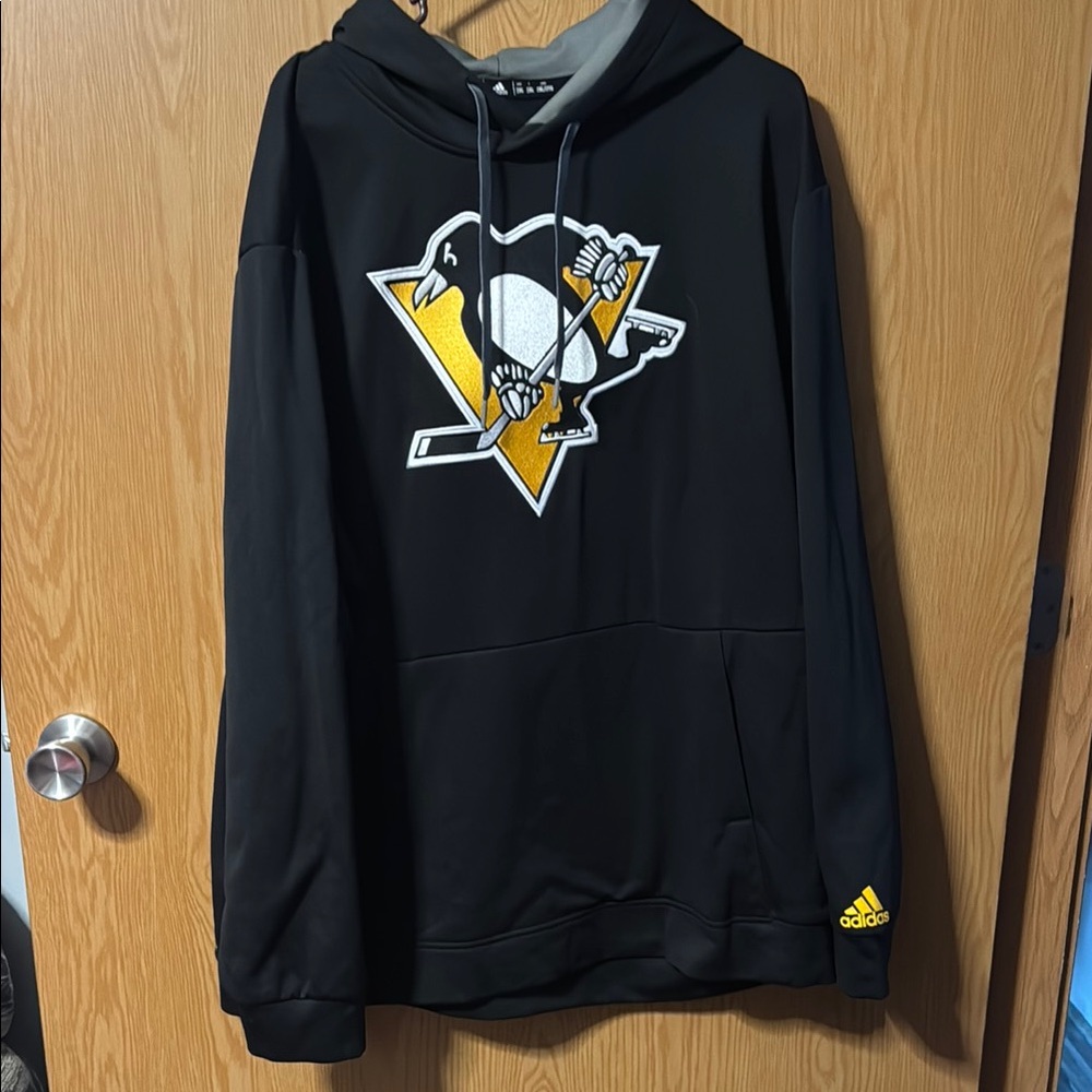 NHL Pittsburgh Penguins Adidas Black Hoodie size XXL